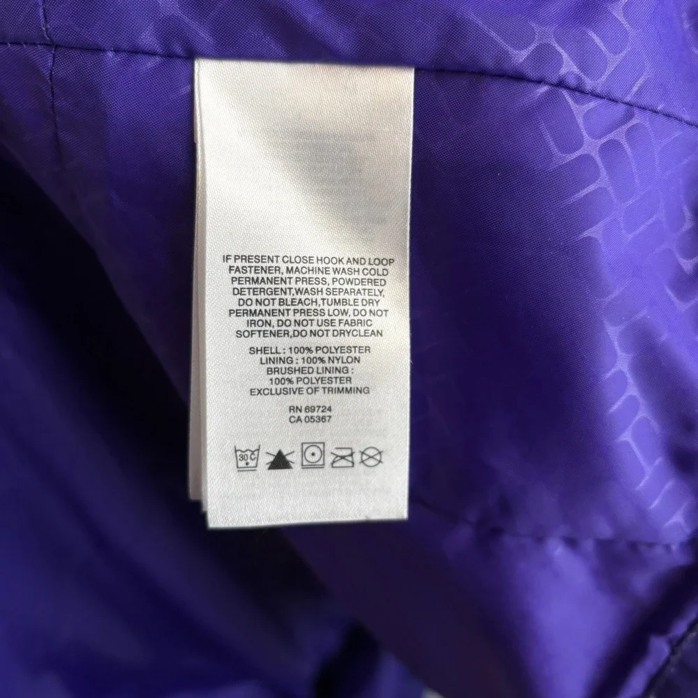 Columbia Bugaboo III Fleece Interchange Jacket Womens XL Purple 3 in‎ 1 Ski Coat